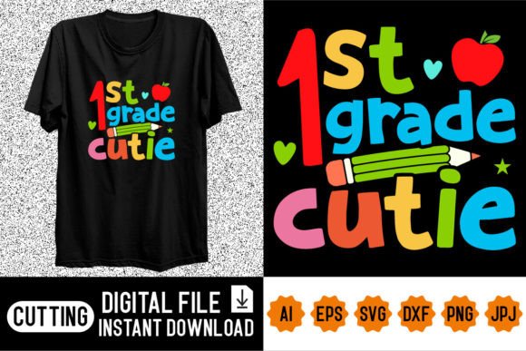 1st Grade Cutie Back to School Shirt