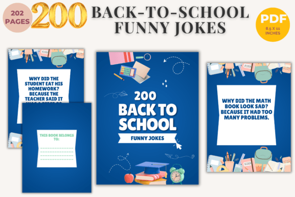 200 Back-to-School Funny Jokes Ebook: A Laughter-Filled Resource for the School Year