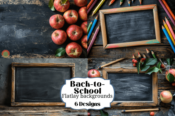 Back to School Flatlay Backgrounds