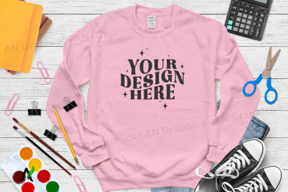 Back To School Gildan 18000 Mockup - 055
