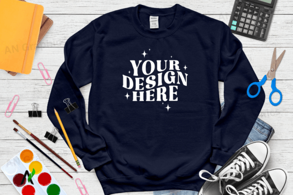Back to School Gildan 18000 Mockup - 059