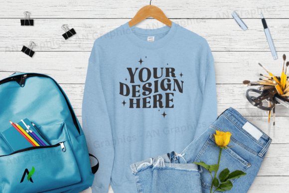 Back to School Gildan 18000 Mockup - 089: A Professional Tool for Designers and Creators