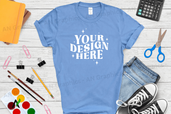 Back to School Gildan 5000 Mockup - 0223: A Creative Asset for Designers