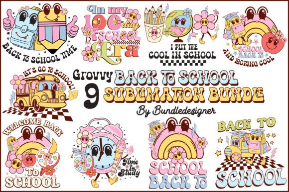 Exploring the Groovy Back to School PNG Bundle Design
