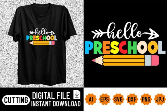 Hello Preschool Back to School Shirt: A Versatile Design for Educators and Creators