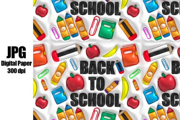 Inflated Back to School Digital Paper: A Creative Solution for Custom Tumbler Designs