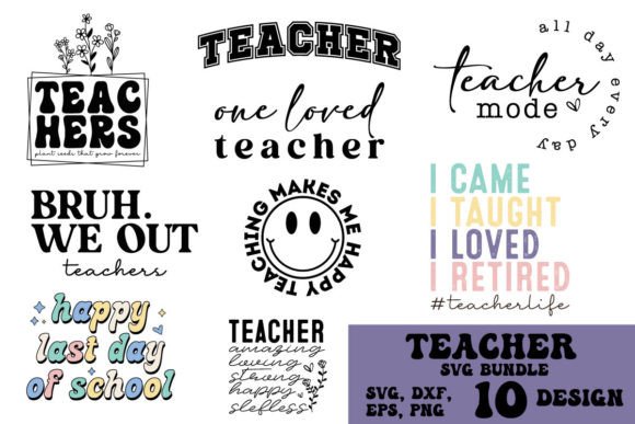Teacher SVG PNG Bundle, Back to School: A Strategic Design Resource for Creative Projects